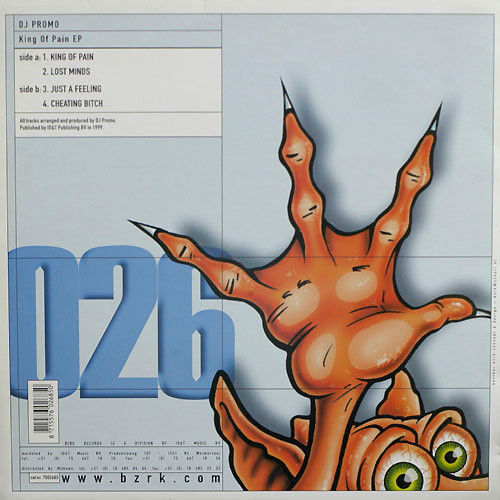 King Of Pain EP back label