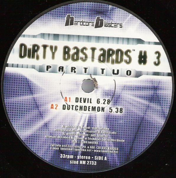 Dirty Bastards # 3 Part Two back cover