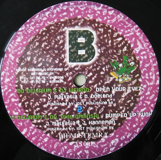 DJ Delirium & Friends back label