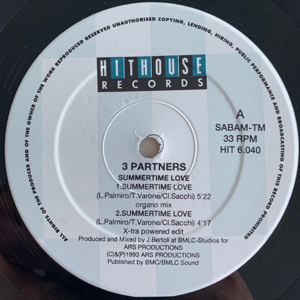 Summertime Love front label