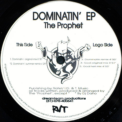 Dominatin' EP front label