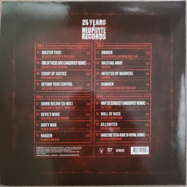 25 Years Of Neophyte Records Volume.2 back cover