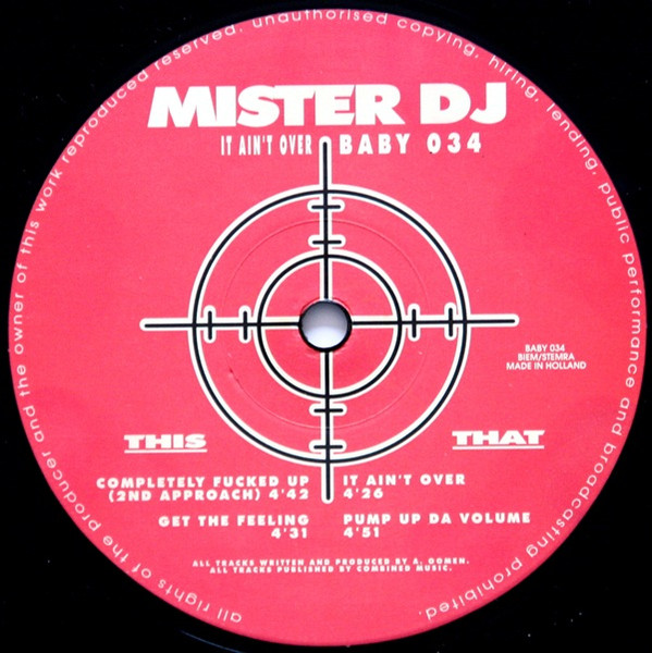 It Ain't Over front label