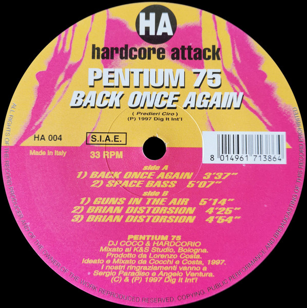 Back Once Again back cover