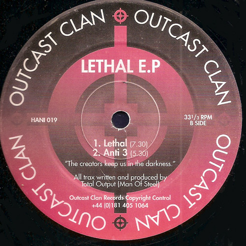 Lethal EP back cover