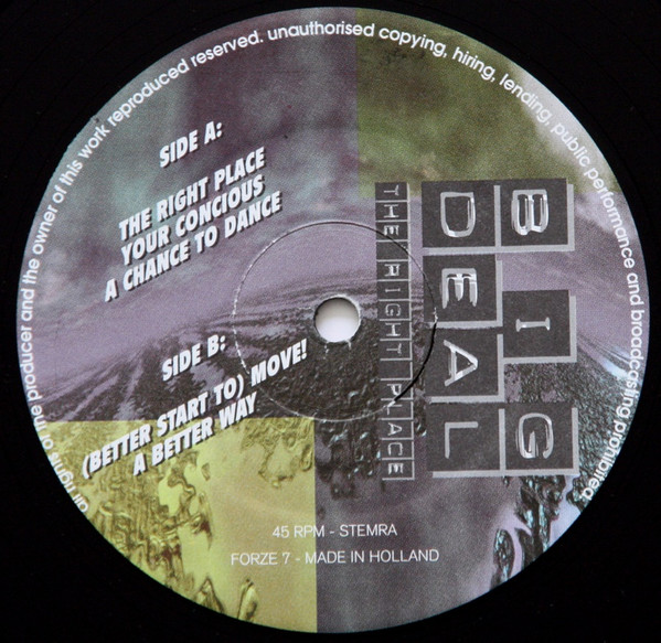 The Right Place front label