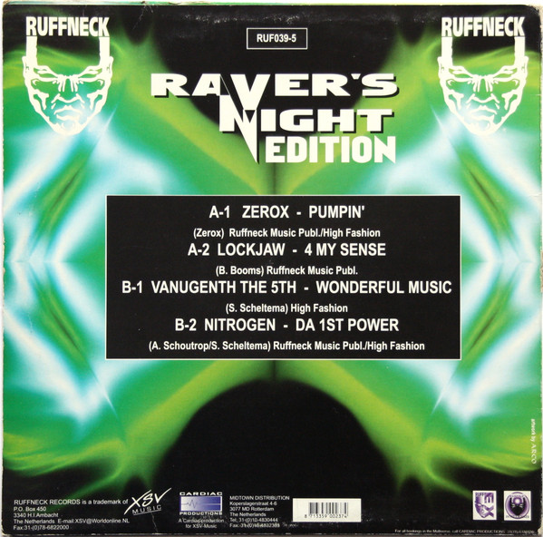Special Series Part V - Raver's Night Edition back cover