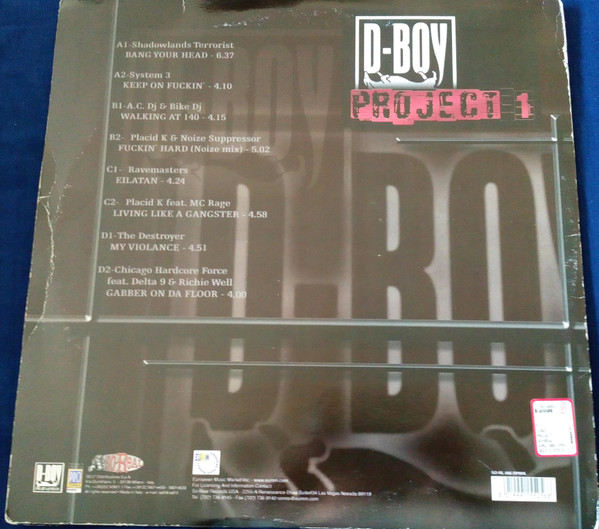 D-Boy Project 1 back cover