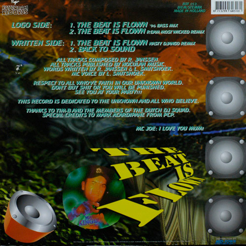 The Beat Is Flown (Remixes) back cover