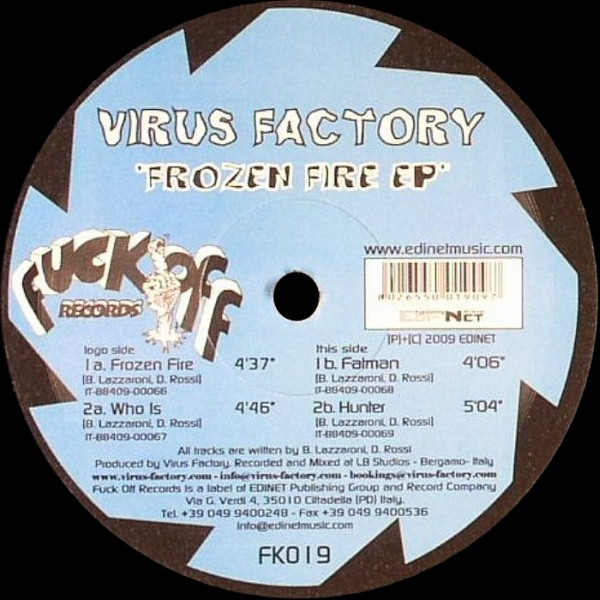 Frozen Fire EP front label