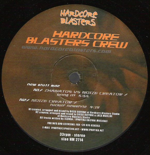 Hardcore Blasters Crew back cover