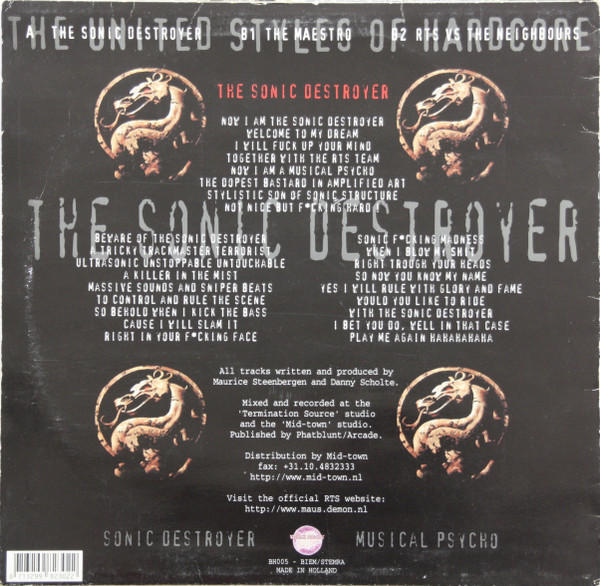 The United Styles Of Hardcore back cover