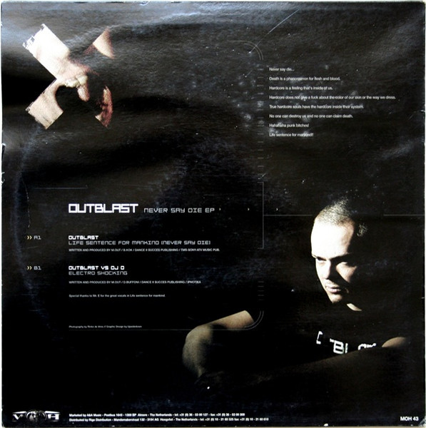 Never Say Die EP back cover