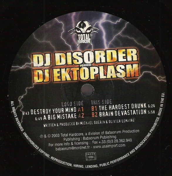 Destroy Your Mind front label