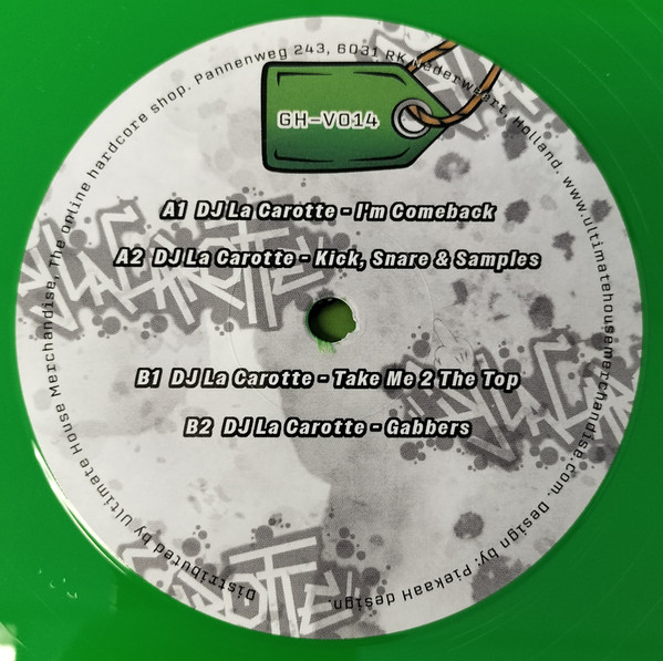 Gabberhead Artist Series Vol 2 back label