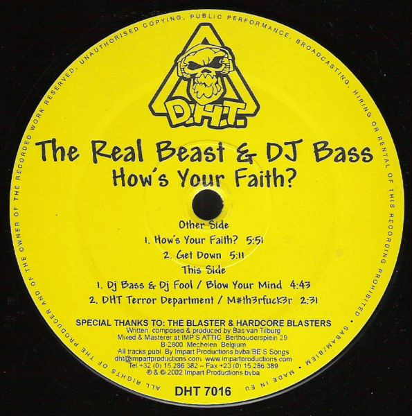 How's Your Faith? front label