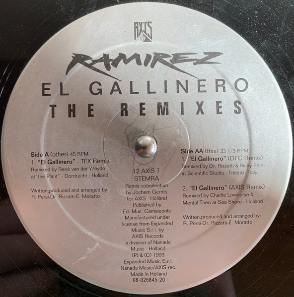 El Gallinero (Remixes) front label