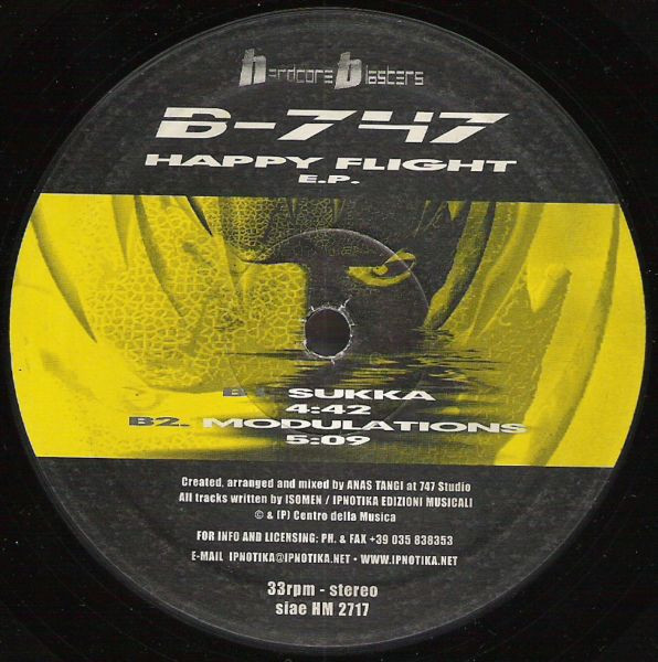 Happy Flight E.P. front label