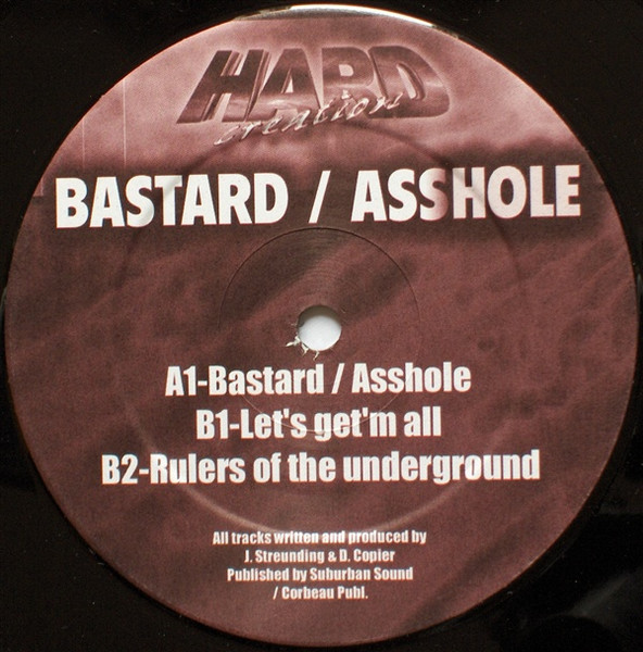 Bastard / Asshole front label