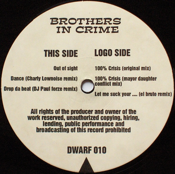 100% Crisis back label