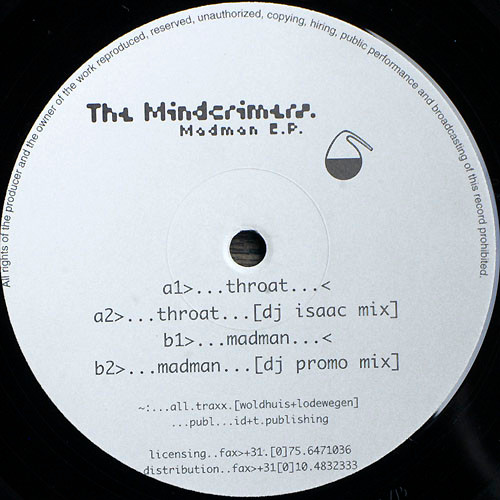 Madman E.P. back cover
