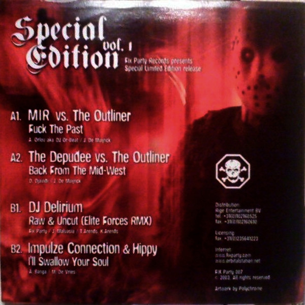 Special Edition Vol. 1 back cover