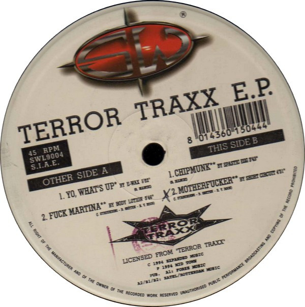 Terror Traxx E.P. front label
