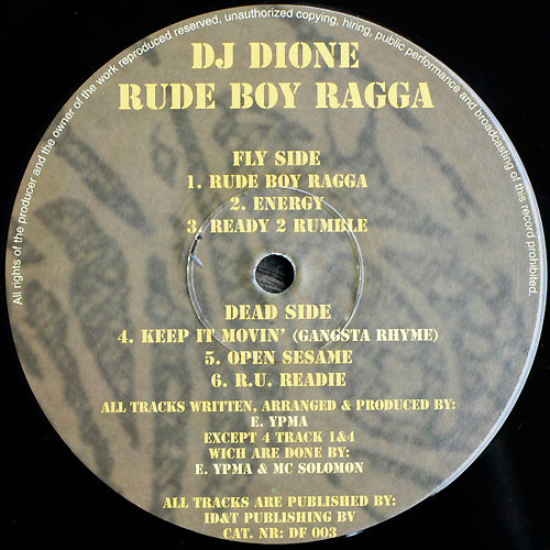 Rude Boy Ragga back label