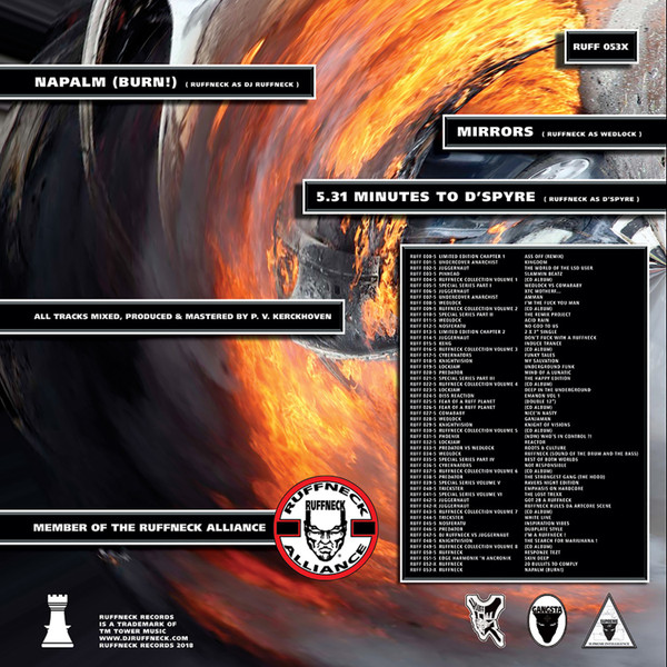 Napalm (Burn!) back cover