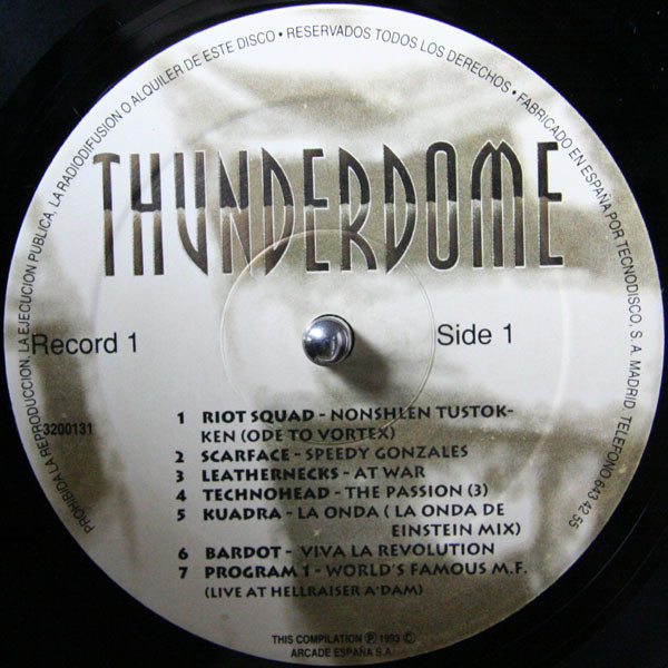 Thunderdome front label