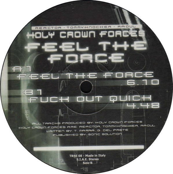 Feel The Force back label
