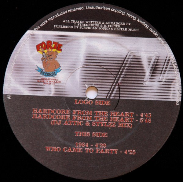 Hardcore From The Heart back label