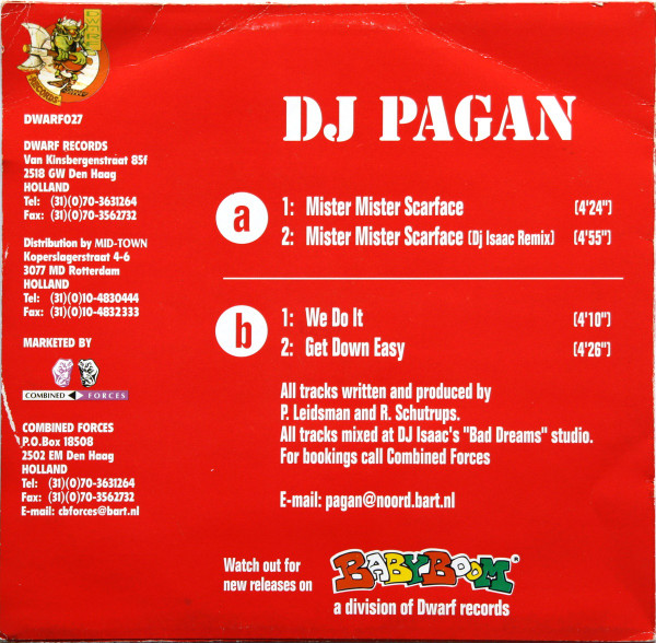 Mister Mister Scarface back cover