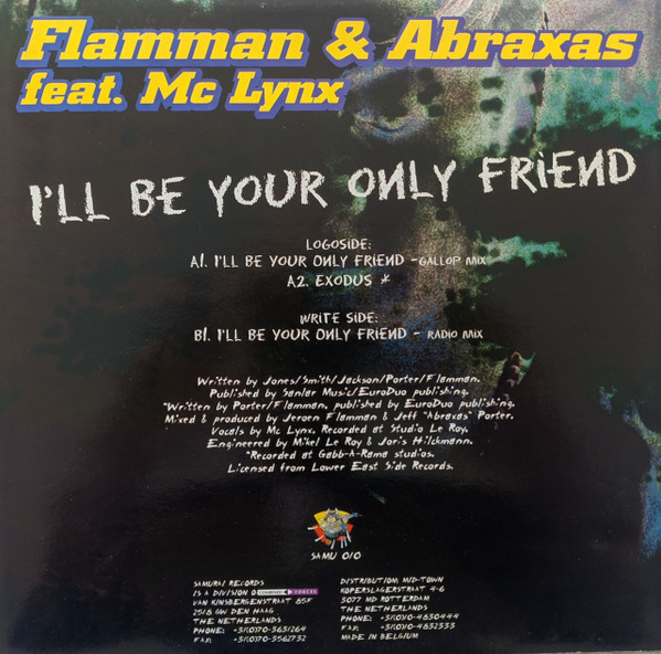 I'll Be Your Only Friend back cover