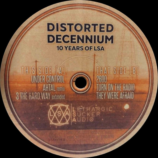 Distorted Decennium (10 Years Of LSA) front label