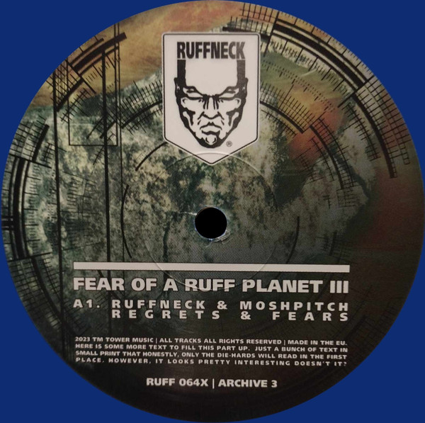 Fear Of A Ruff Planet 3 (Archive 3) front label