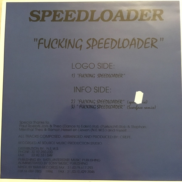 Fucking Speedloader back cover
