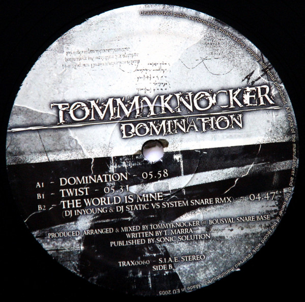 Domination front label