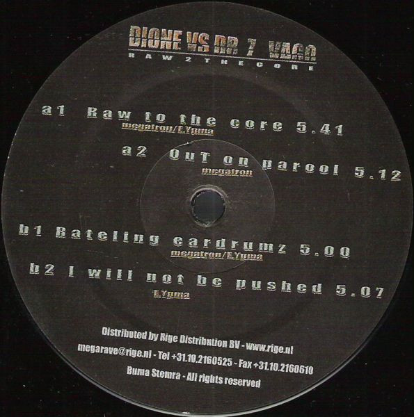 Raw 2 The Core back label