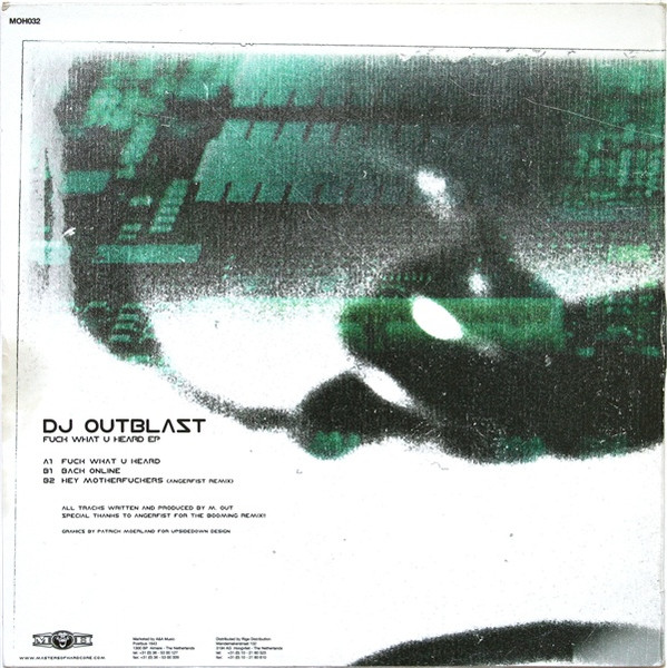 Fuck What U Heard EP back cover