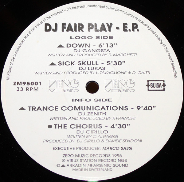 DJ Fair Play - E.P. front label