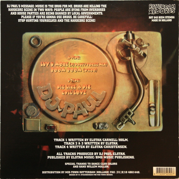 Luv U More back cover