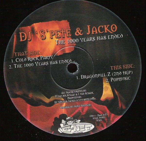 The 1000 Years Has Ended front label