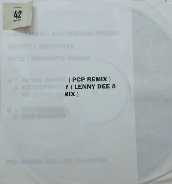 Neophyte Promo front label