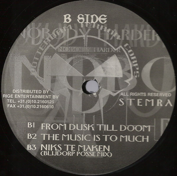 Nobody Harder back label