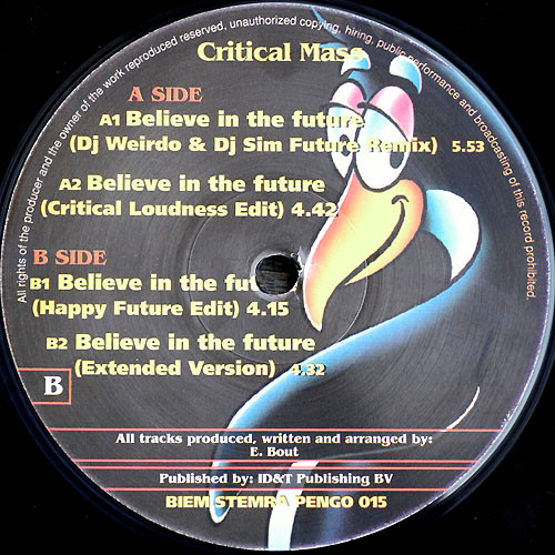 Believe In The Future front label