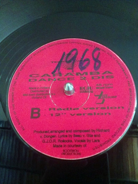 Caramba Dance 2 Dis front label
