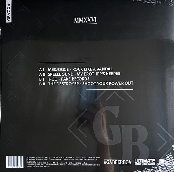 The Gabberbox - Chapter VI front label
