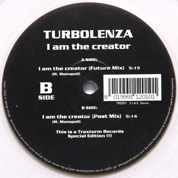 I Am The Creator back label