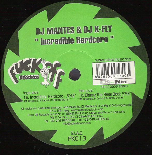 Incredible Hardcore front label